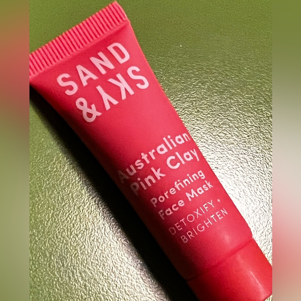 Sand & Sky, Australian Pink Clay Porefining Face Mask, Travel Size, Brand New